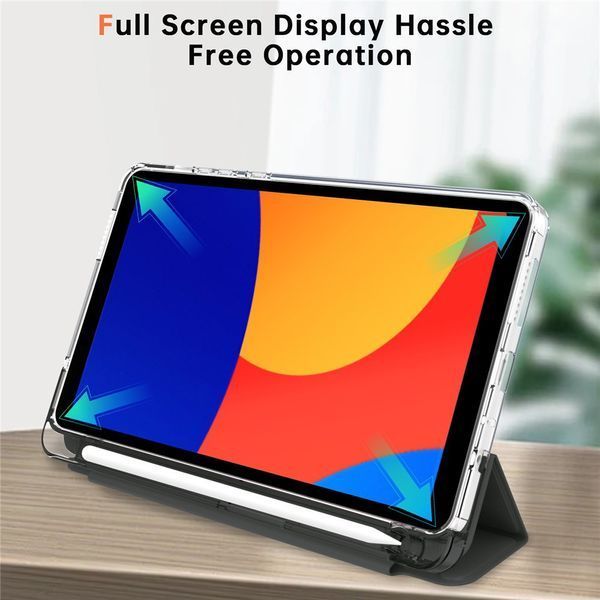 Чехол книжка Transparent Origami на Xiaomi Redmi Pad SE (8.7") 2024 / черный 100231 фото