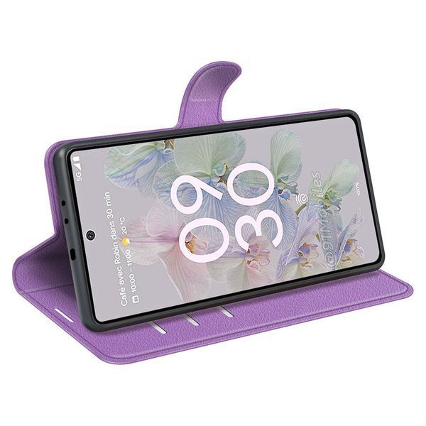 Чехол книжка Lichee для Google Pixel 6a коричневый 089845 фото