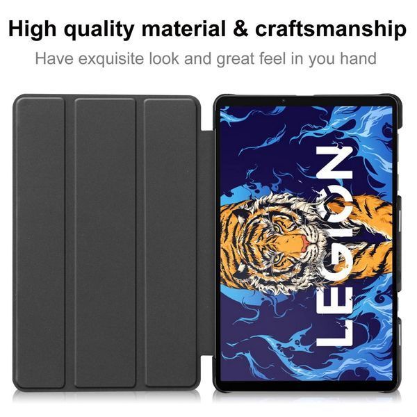 Кожаный чехол книжка Crazy Horse для Lenovo Legion Y700 (8.8") 2022 / красный 092003 фото