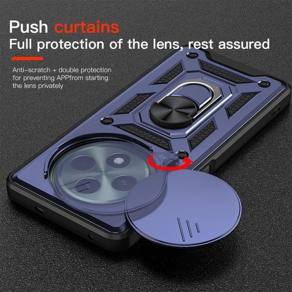 PC + TPU чехол Camshield Armor для OPPO Reno 12F 5G / синий 097638 фото