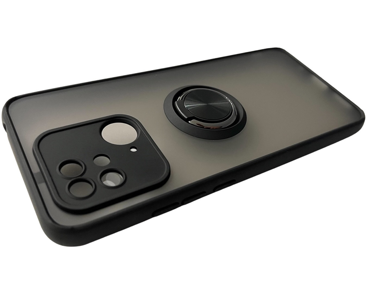 Чохол для Matte Ring Magnit для Xiaomi Redmi 10C (редмі 10ц) чорний 086222 фото