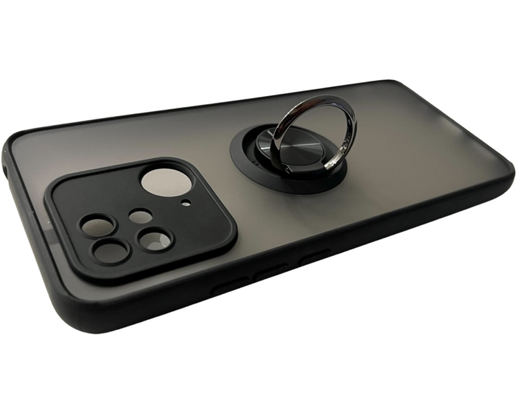 Чохол для Matte Ring Magnit для Xiaomi Redmi 10C (редмі 10ц) чорний 086222 фото
