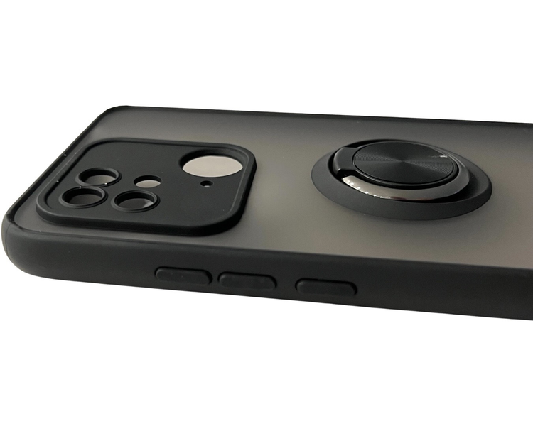 Чохол для Matte Ring Magnit для Xiaomi Redmi 10C (редмі 10ц) чорний 086222 фото