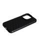 Чохол силіконовий Leather Case Weaving для iPhone 15 Pro чорний 092403 фото 2