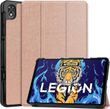 Кожаный чехол книжка Crazy Horse для Lenovo Legion Y700 (8.8") 2022 / rose gold