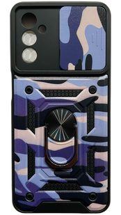 PC + TPU чехол Camo для Samsung Galaxy M13 5G (на самсунг м23) фиолетовый 086319 фото