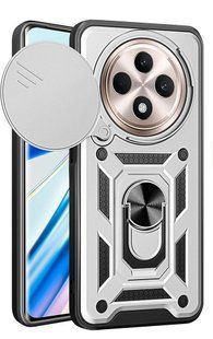 PC + TPU чохол Camshield Armor для OPPO Reno 12F 5G/сріблястий 097638 фото