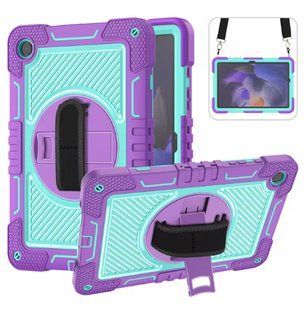 Чохол Carbon Armor Cover Tablet на Samsung Galaxy Tab A8 (X200 / X205) 10.5" / фіолетовий + бірюзовий 097695 фото