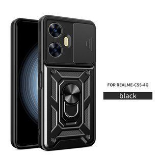PC + TPU чохол Camshield для Realme C55 / чорний 089193 фото