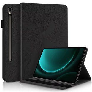 Чехол книжка Wood Book на планшет Samsung Galaxy Tab S9 (11") / черный 098364 фото