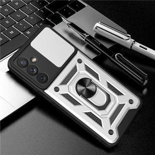PC + TPU чехол Armor Camshield для Samsung Galaxy A05s / сріблястий 094054 фото