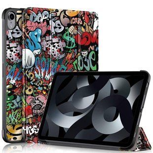 Шкіряний чохол книжка Crazy Horse на планшет iPad 10.9" 2022 (10th Gen)/graffiti 099247 фото