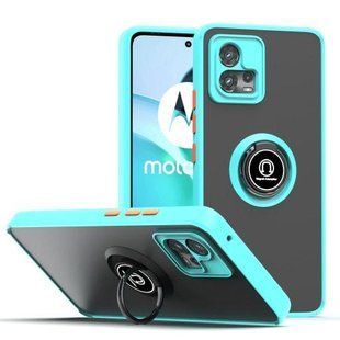 TPU чехол накладка Matte Ring Magnit для Motorola G72 бирюзовый 094810 фото