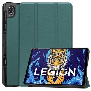 Кожаный чехол книжка Crazy Horse для Lenovo Legion Y700 (8.8") 2022 / зеленый 090047 фото