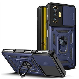 PC + TPU чохол Camshield armor для Tecno POVA 3 / синій 089293 фото
