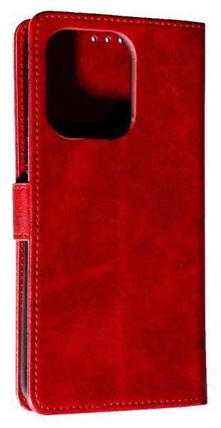 Шкіряний чохол-книжка Business Book на Poco M6 (4G) / red 200353 фото