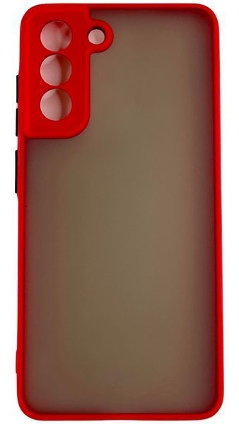 TPU чохол накладка Matte Color Case для Samsung Galaxy S21 FE червоний 092204 фото