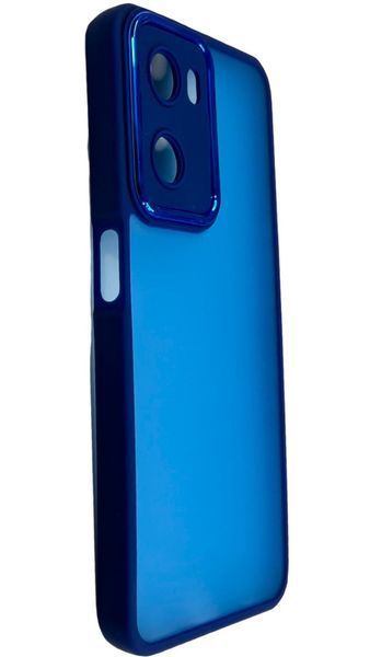 TPU чехол Luxury Metal Lens на OPPO A77 5G синий 90592 фото