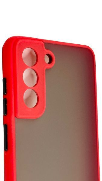 TPU чохол накладка Matte Color Case для Samsung Galaxy S21 FE червоний 092204 фото