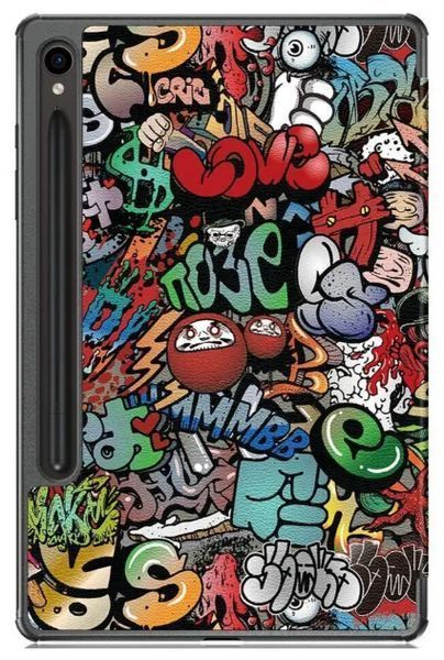 Чехол книжка Crazy Horse для Samsung Galaxy Tab S10 FE (10.9") / graffiti 202791 фото