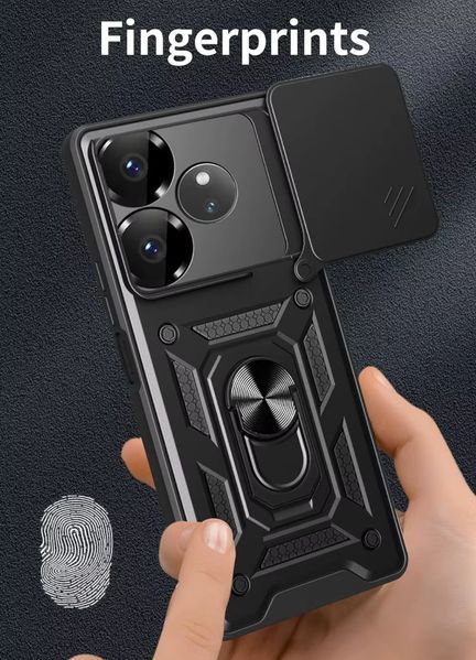 PC + TPU чехол Camshield Armor для Realme GT 6T / красный 098041 фото