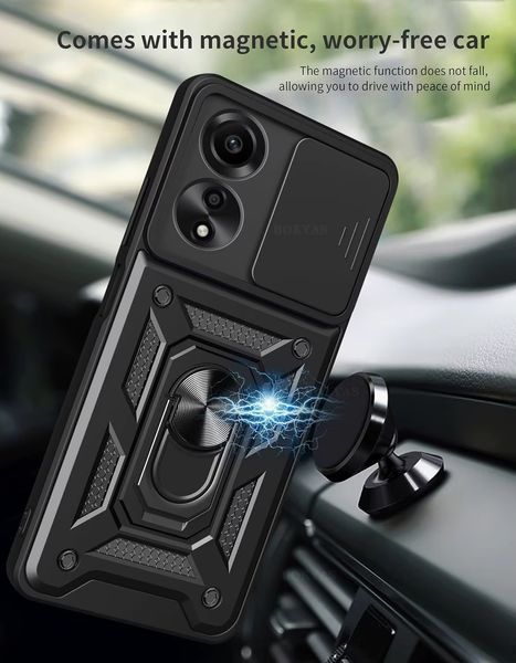 PC + TPU чехол Camshield Armor для OPPO A60 / синий 098059 фото