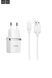 Мережеве ЗП HOCO C11 Smart на 1 USB (1 A) білий + Micro USB cable 51146 фото 1