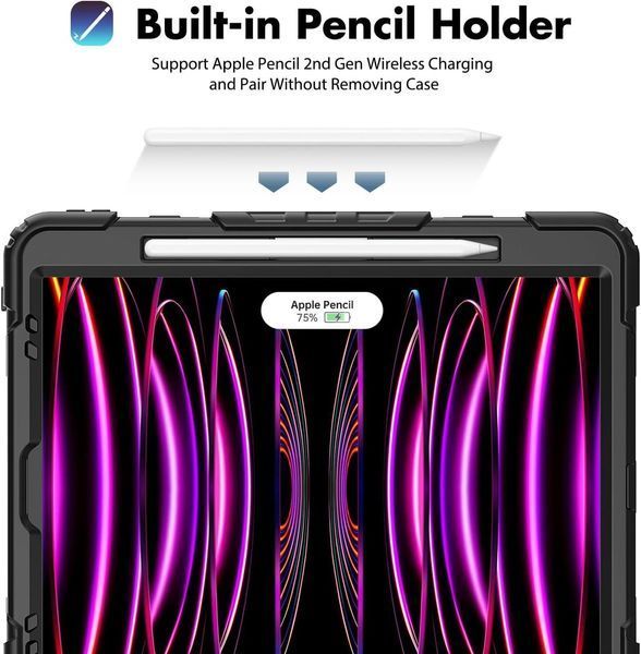 PC + TPU чехол Armor Cover Tablet на iPad Pro 11" (2018 2020 2021 2022) / черный 096962 фото