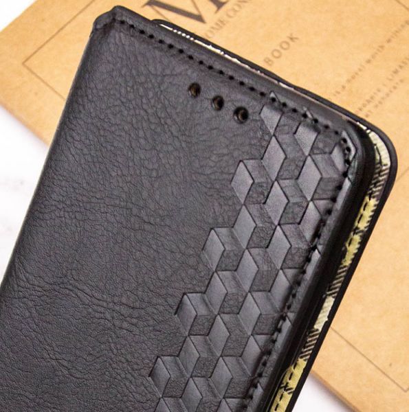 Шкіряний чохол книжка Cubic для Samsung Galaxy M35 (5G) / чорний 201307 фото