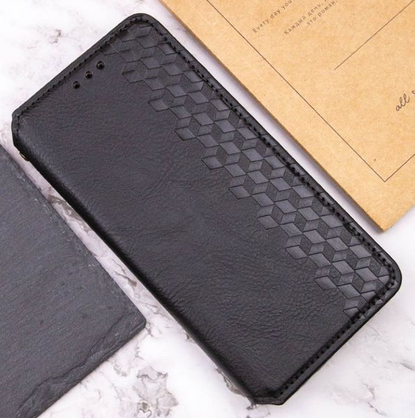 Шкіряний чохол книжка Cubic для Samsung Galaxy M35 (5G) / чорний 201307 фото