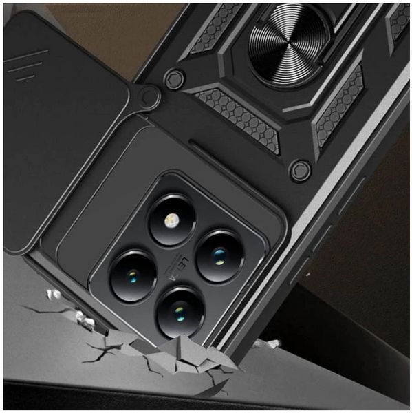 PC + TPU чохол Camshield Armor для Xiaomi 14T / синій 097631 фото