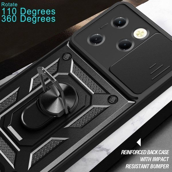 PC + TPU чехол Camshield Armor для Infinix Hot 40 (X6836) / синий 095714 фото