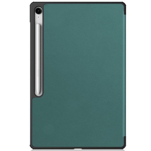 Кожаный чехол книжка Crazy Horse на планшет Samsung Galaxy Tab S10 FE Plus (13.1") / темно-зеленый 099346 фото