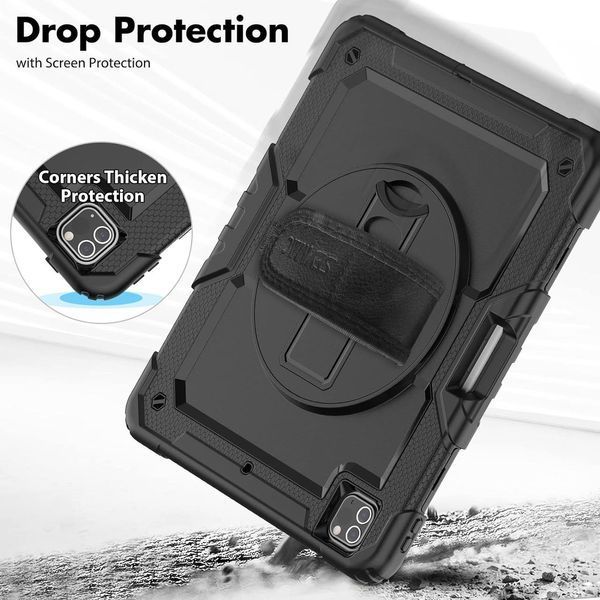 PC + TPU чехол Armor Cover Tablet на iPad Pro 11" (2018 2020 2021 2022) / черный 096962 фото