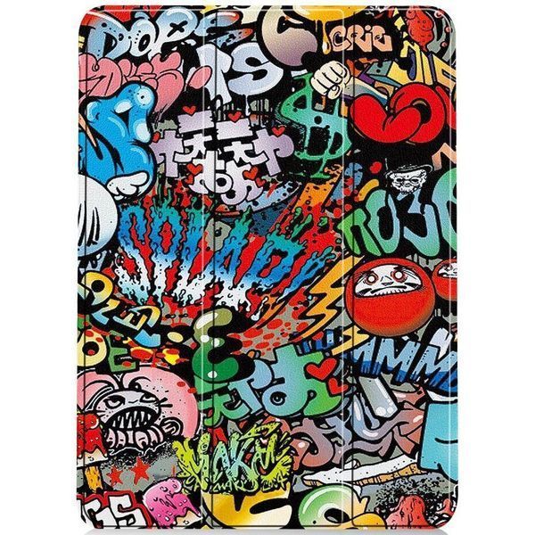 Шкіряний чохол книжка Crazy Horse на планшет iPad Air 11 (2024-2025) 11" / graffiti 097337 фото
