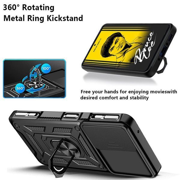 PC + TPU чохол Camshield armor для Tecno POVA 3 / синій 089293 фото