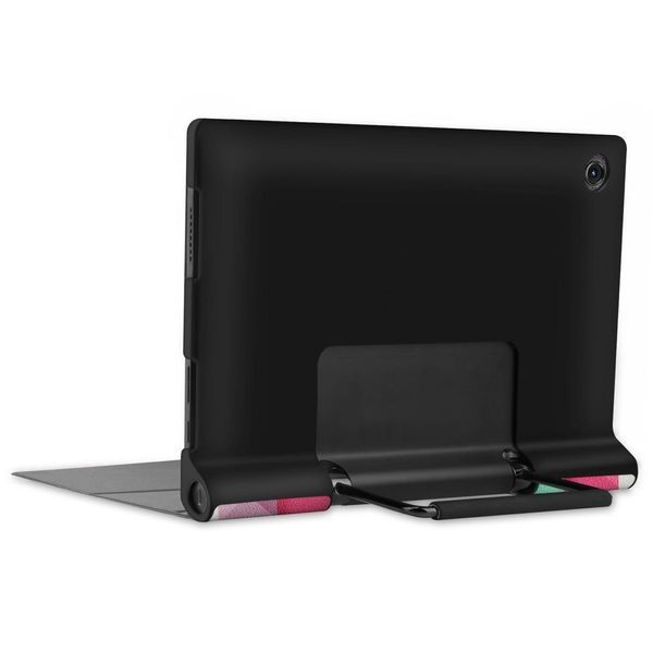 Шкіряний чохол книжка Crazy Horse для Lenovo Yoga Tab 11 квадратики 096367 фото