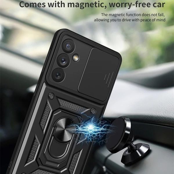 PC + TPU чехол Armor Camshield для Samsung Galaxy A05s / серебристый 094054 фото