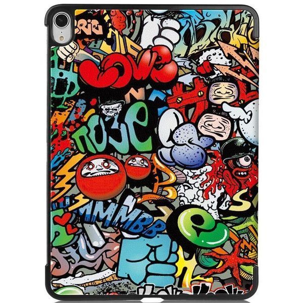 Шкіряний чохол книжка Crazy Horse на планшет iPad Air 11 (2024-2025) 11" / graffiti 097337 фото