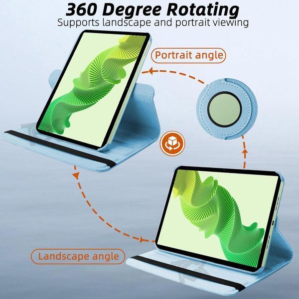Чохол книжка 360 для Realme Pad 2 (11.5") / голубой 093839 фото