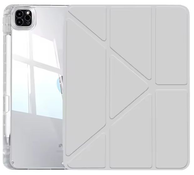 Чехол книжка Transparent Origami на Apple iPad Pro 11 2022 (11") / сірий 101148 фото