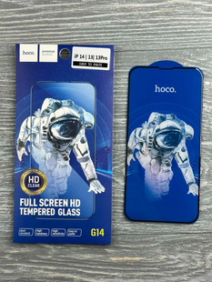 Защитное стекло Hoco G14 на iPhone 13 черный 090012 фото