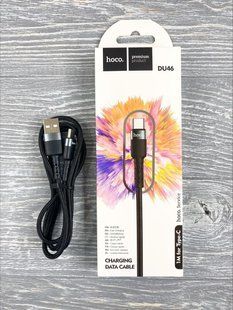 USB-кабель Hoco DU46 USB to Type-C (1m) чорний 84452 фото