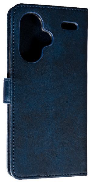 Шкіряний чохол-книжка Business Book на Xiaomi Redmi Note 13 Pro Plus (5G) / синій 095957 фото