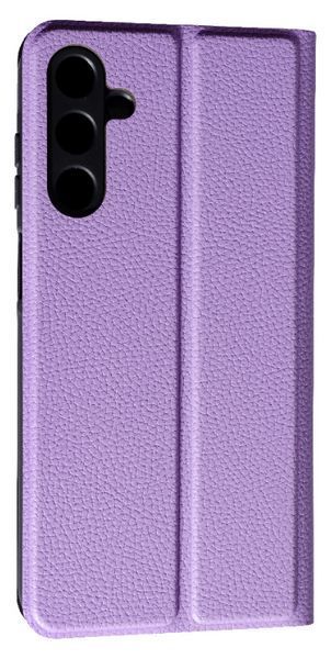 Шкіряний чохол-книжка Fibra case на Samsung Galaxy A25 / фіолетовий 095813 фото