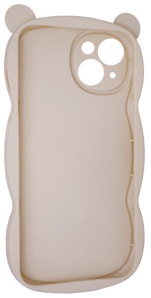 Силіконовий 3D чохол Hello Bear для iPhone 15 / white 202490 фото