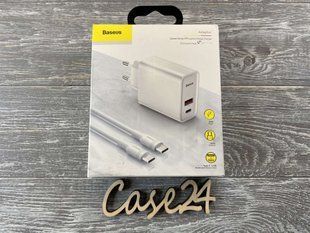 СЗУ Baseus Speed PPS + cable (Type-C to Type-C) 30W 1USB 81921 фото