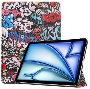 Кожаный чехол книжка Crazy Horse на планшет iPad Air 4 10.9" (2020) / graffiti 202710 фото