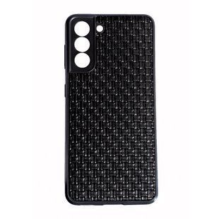 TPU чохол накладка Leather Case для Samsung Galaxy S21 FE (на самсунг із21 фе) плетінка 086039 фото