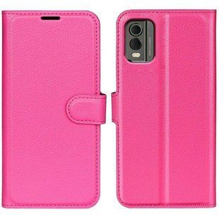 Чехол книжка Lichee для Nokia C32 малиновый 89912 фото